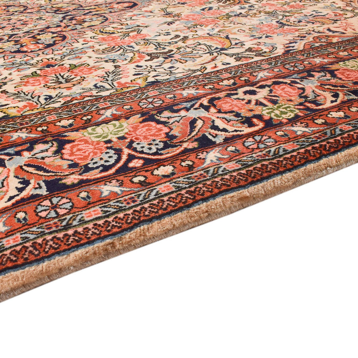 Alfombra persa - Bidjar - 292 x 179 cm - beige claro