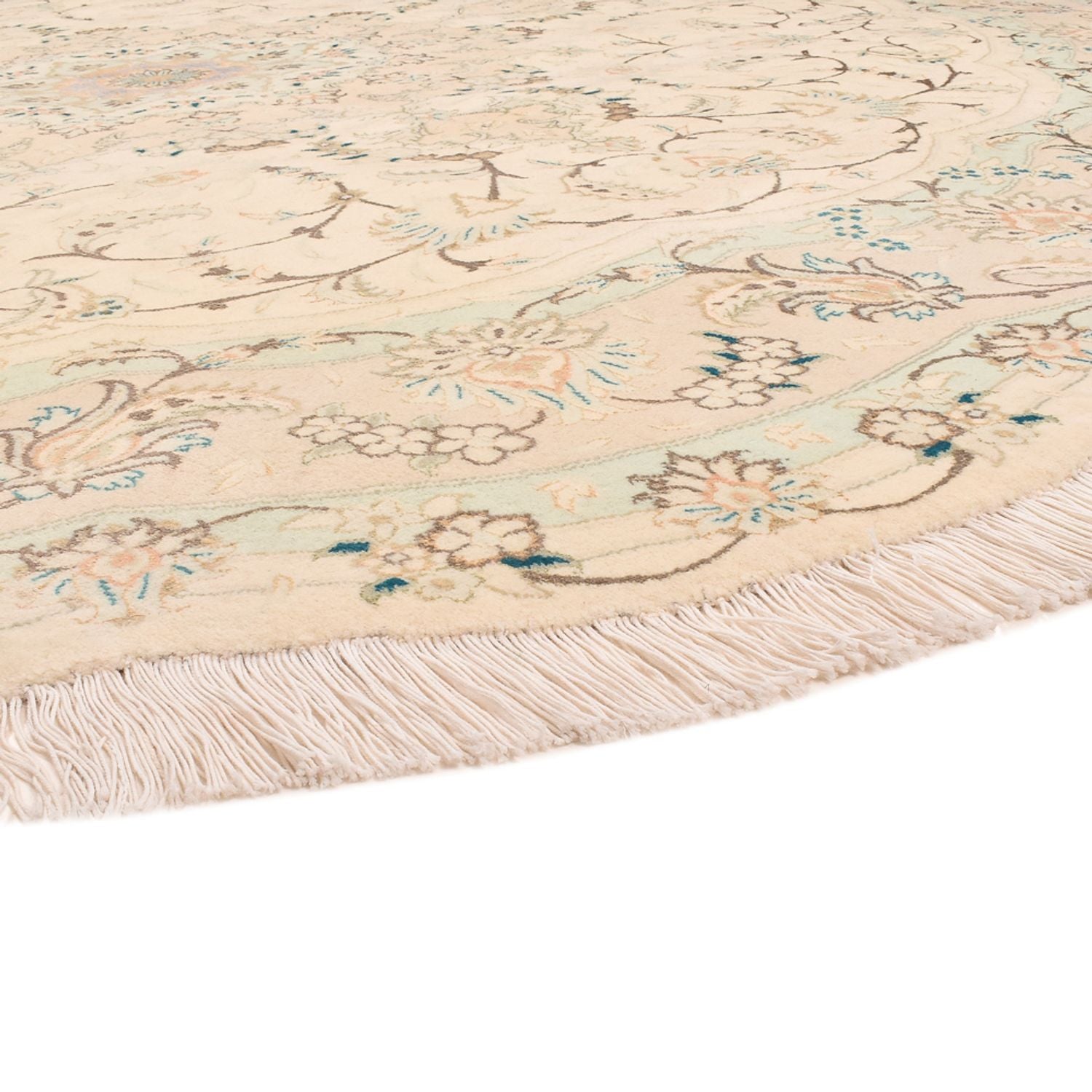Alfombra Persa - Tabriz - Prima redondo  - 200 x 200 cm - arena