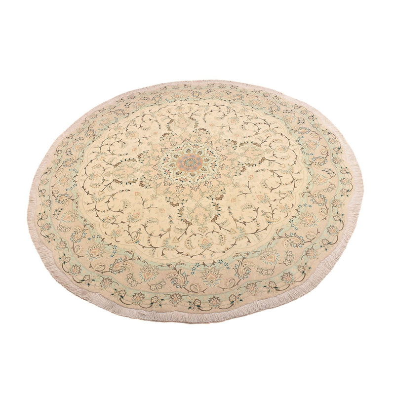 Alfombra Persa - Tabriz - Prima redondo  - 200 x 200 cm - arena