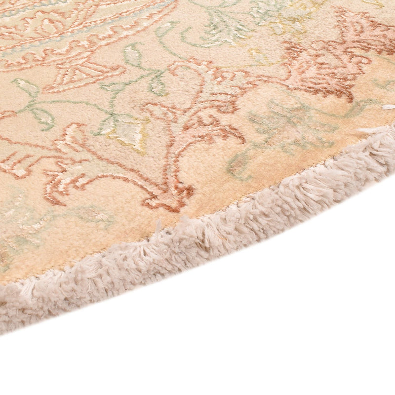 Alfombra Persa - Tabriz - Real redondo  - 200 x 200 cm - beige