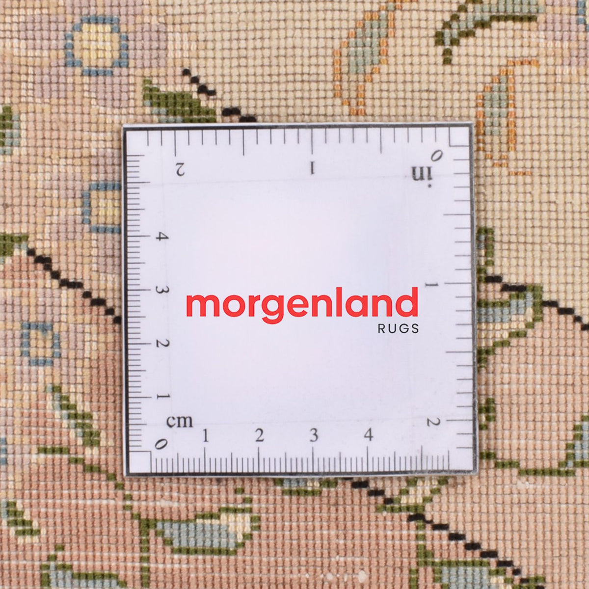 Alfombra Persa - Tabriz - Real redondo  - 200 x 200 cm - beige