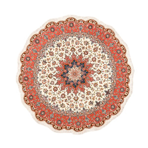 Alfombra Persa - Tabriz - Real redondo  - 200 x 200 cm - multicolor