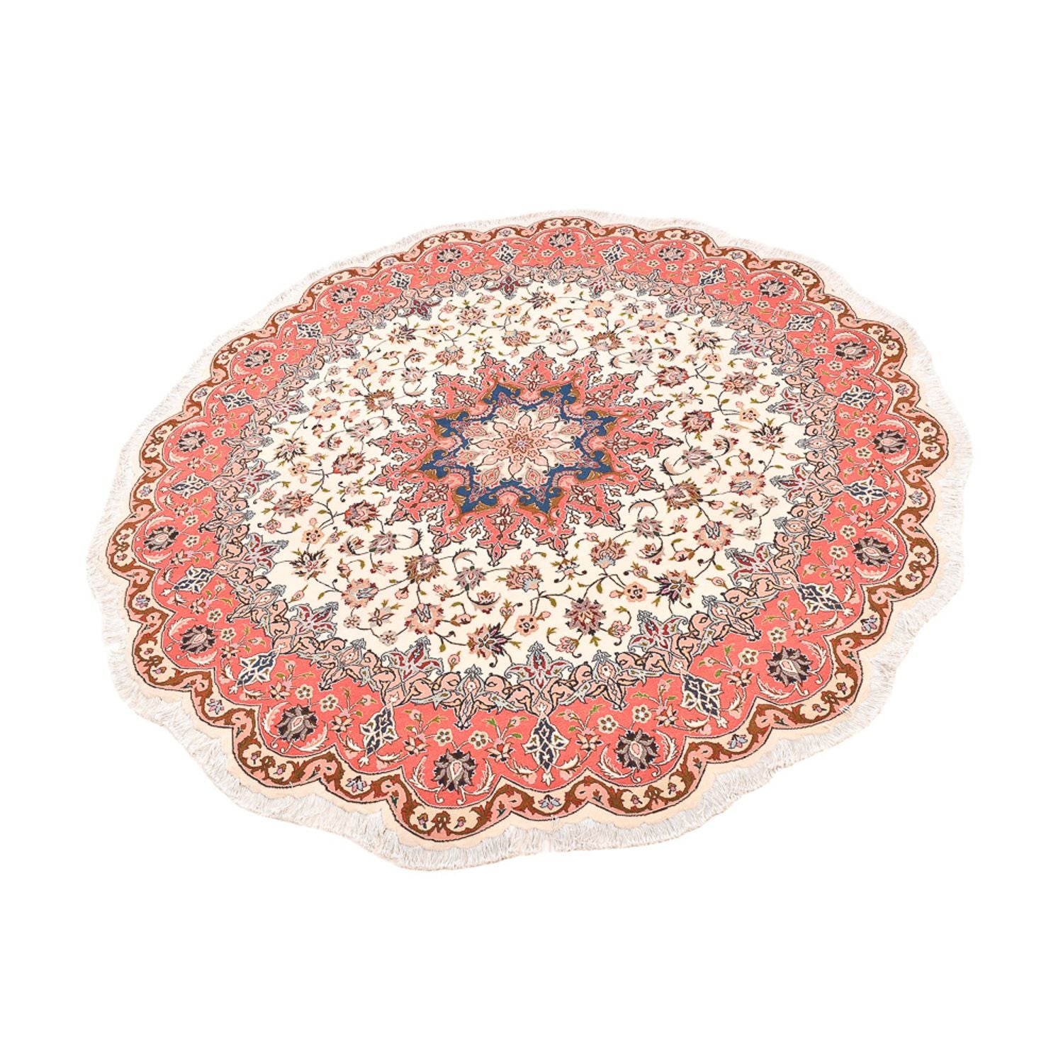 Alfombra Persa - Tabriz - Real redondo  - 200 x 200 cm - multicolor