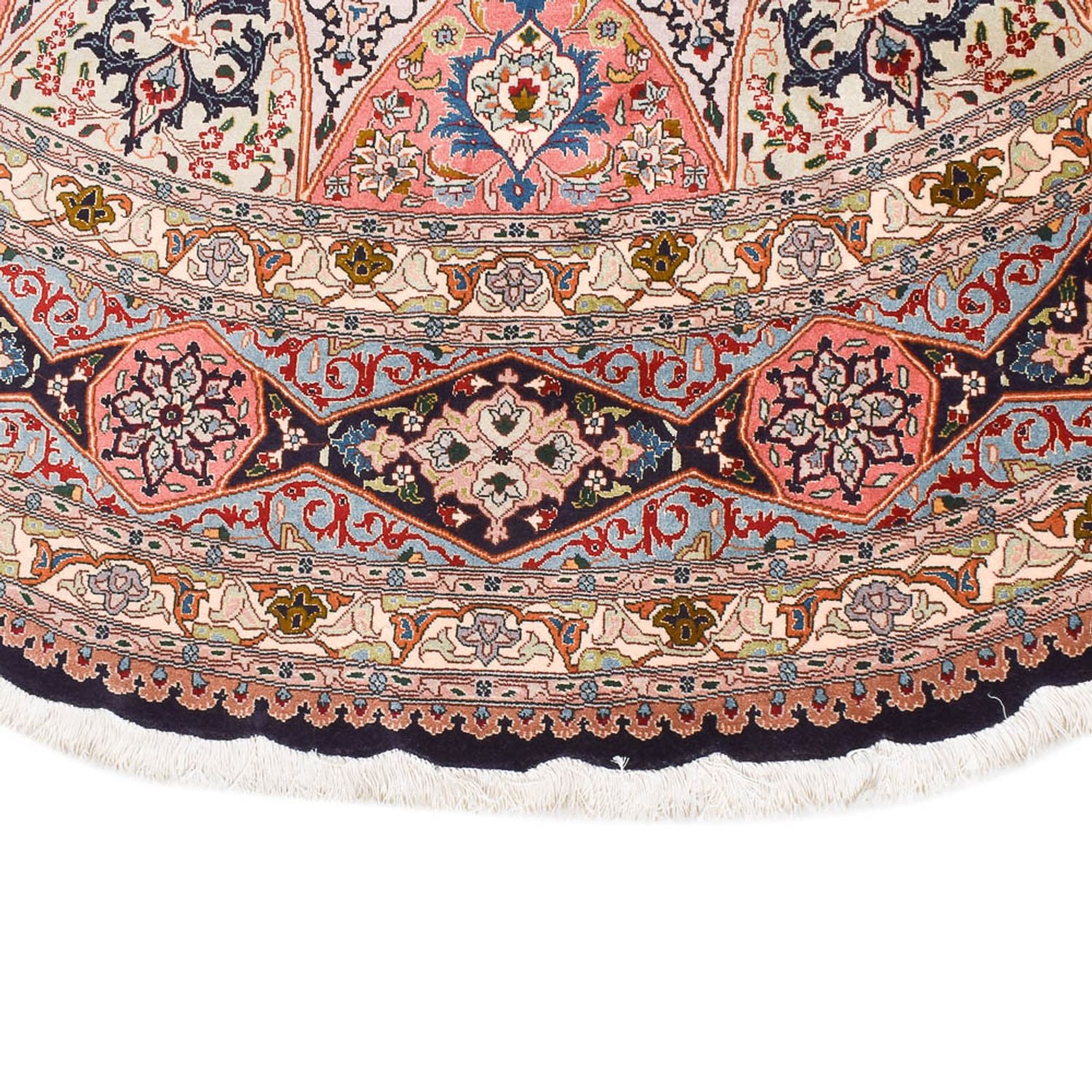 Alfombra Persa - Tabriz - Real redondo  - 250 x 250 cm - multicolor