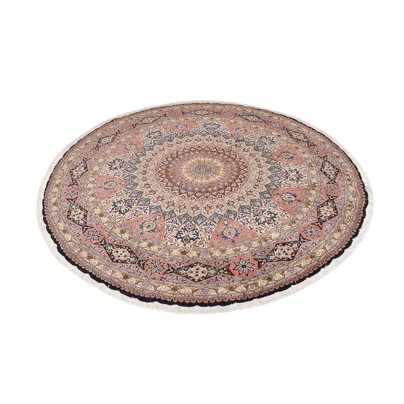 Alfombra Persa - Tabriz - Real redondo  - 250 x 250 cm - multicolor