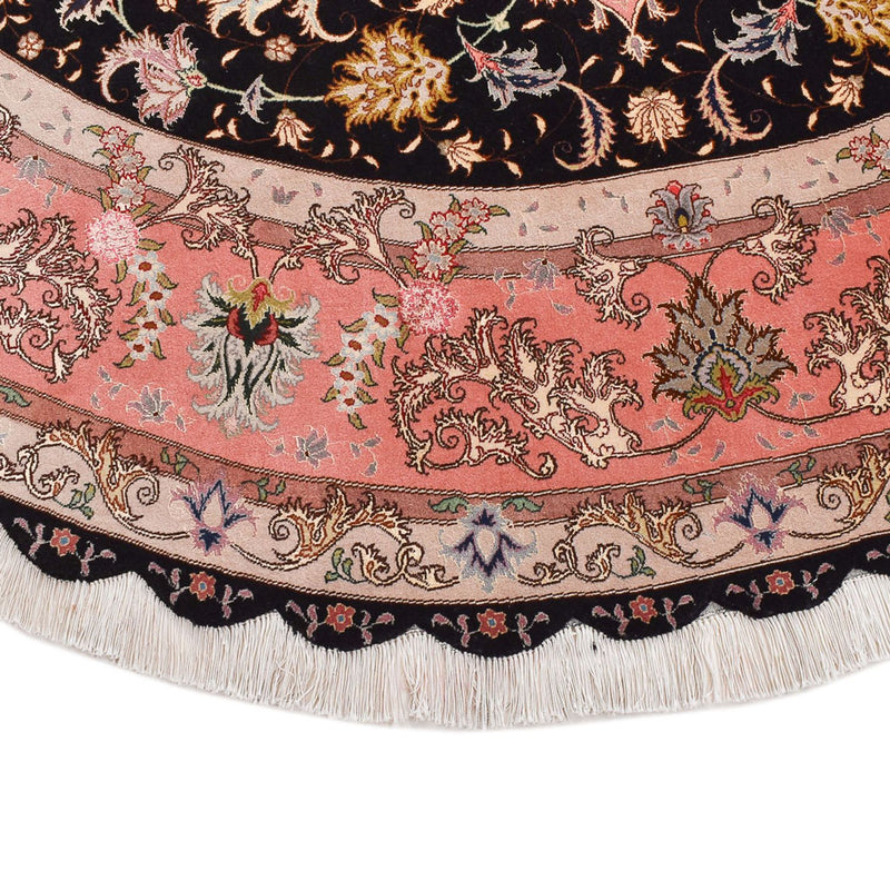 Alfombra Persa - Tabriz - Prima redondo  - 250 x 250 cm - azul oscuro