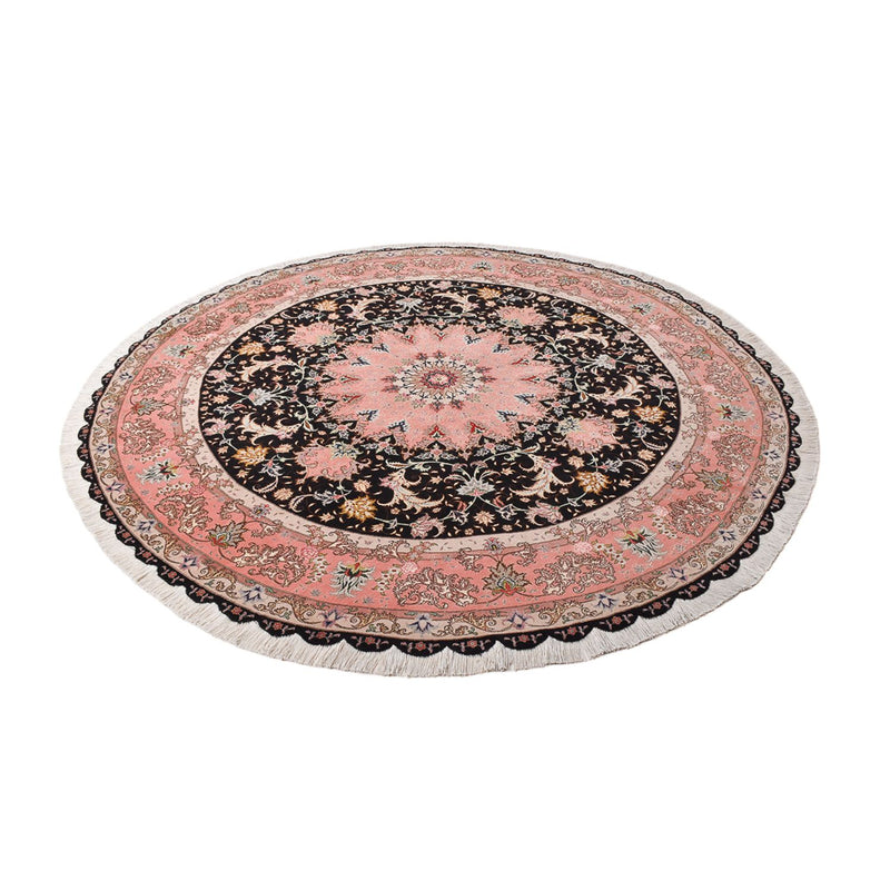 Alfombra Persa - Tabriz - Prima redondo  - 250 x 250 cm - azul oscuro