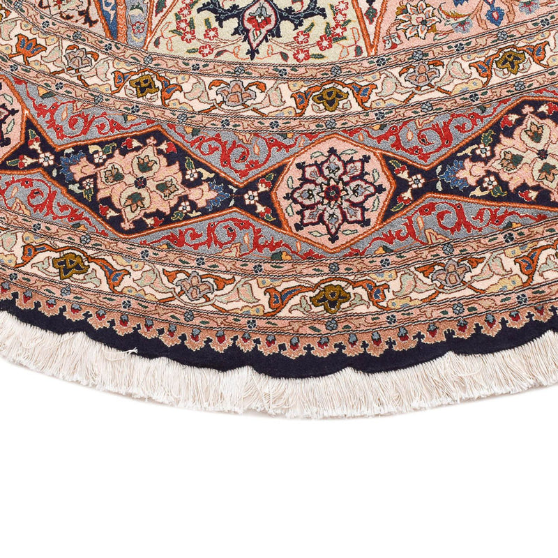 Alfombra Persa - Tabriz - Real redondo  - 250 x 250 cm - rojo claro