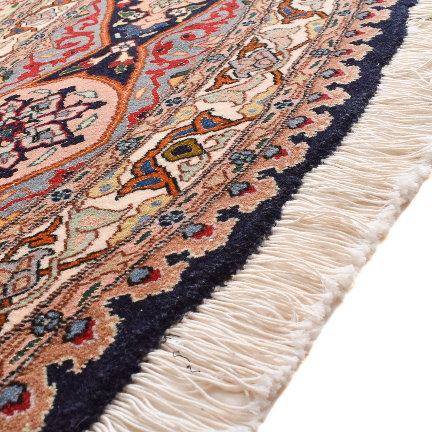 Alfombra Persa - Tabriz - Real redondo  - 250 x 250 cm - rojo claro