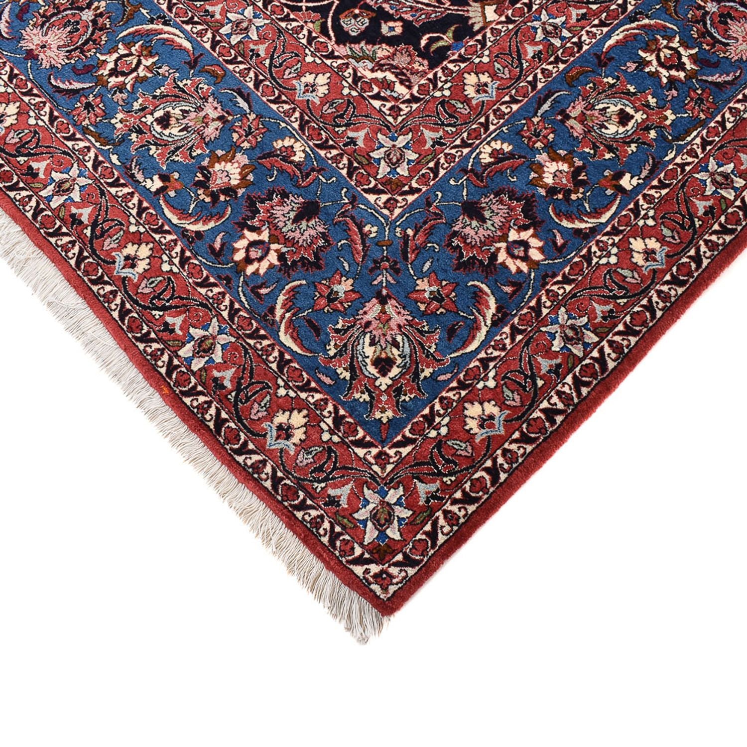 Alfombra persa - Bidjar - 402 x 307 cm - azul oscuro
