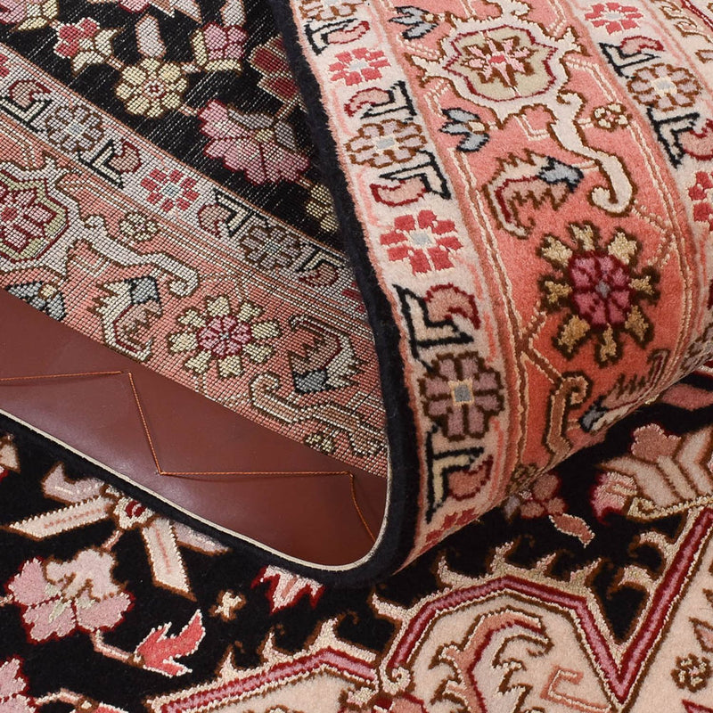 Alfombra de pasillo Alfombra Persa - Tabriz - Real - 352 x 90 cm - rojo claro
