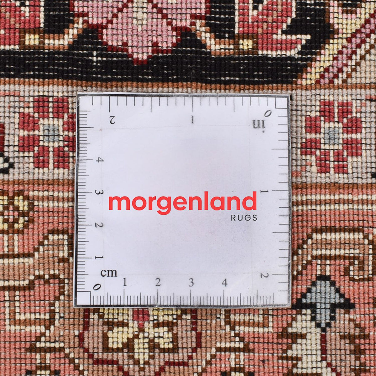 Alfombra de pasillo Alfombra Persa - Tabriz - Real - 352 x 90 cm - rojo claro