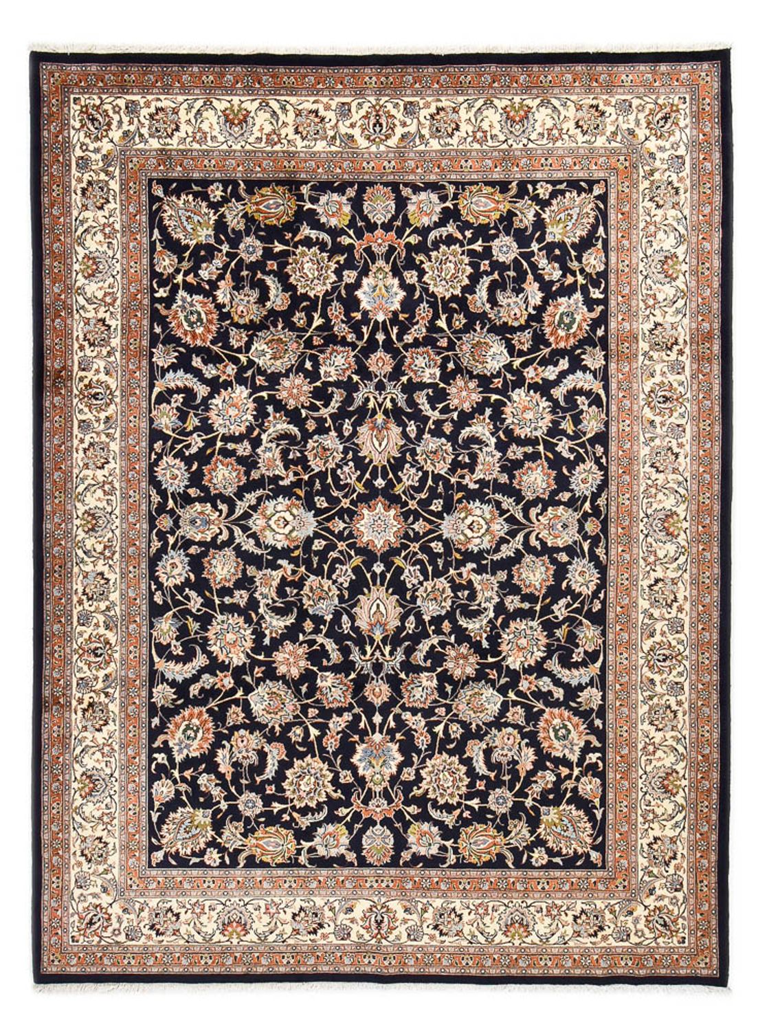 Alfombra persa - Clásica - Real - 333 x 248 cm - azul oscuro
