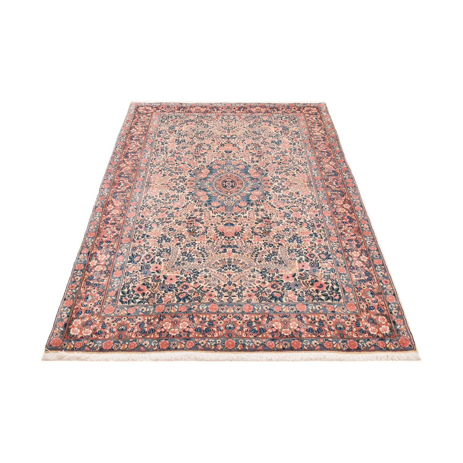 Alfombra persa - Real - 230 x 146 cm - rojo claro