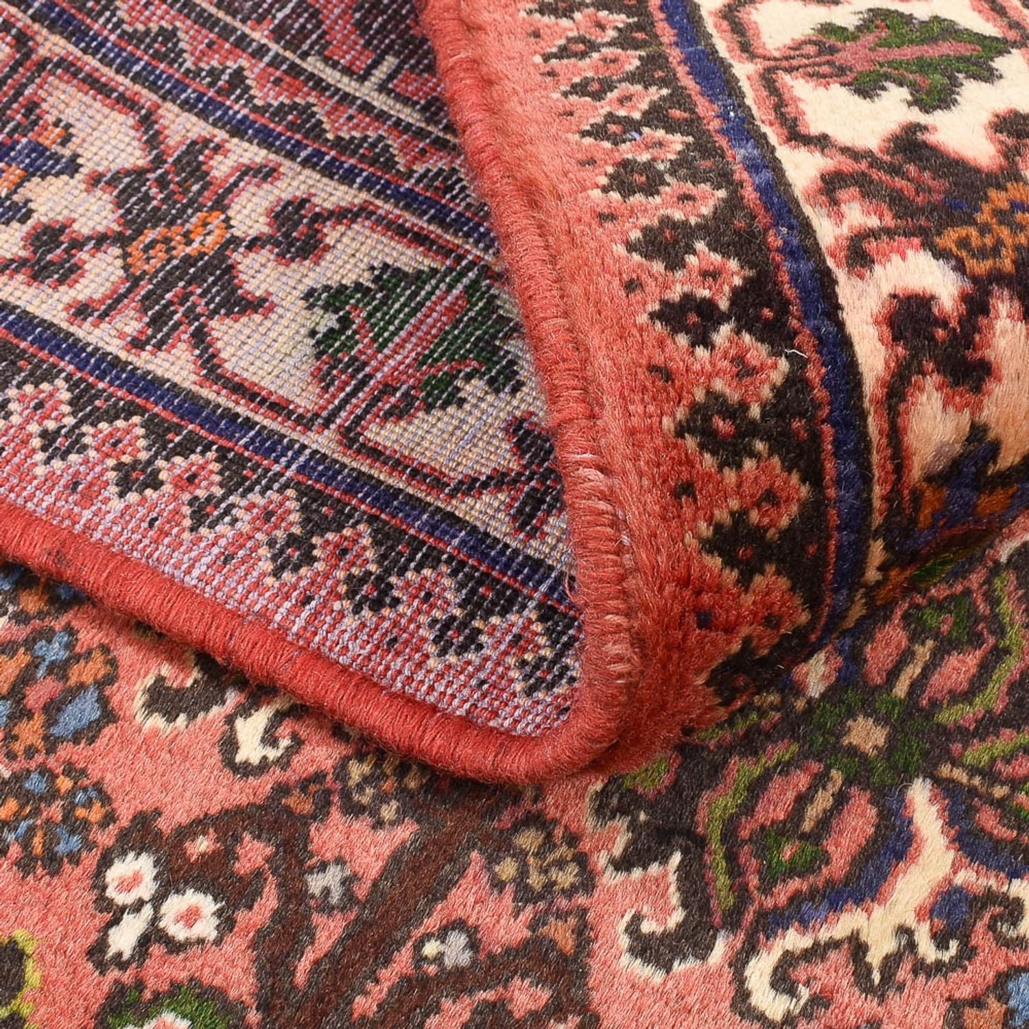 Alfombra persa - Nómada - 160 x 115 cm - rojo claro