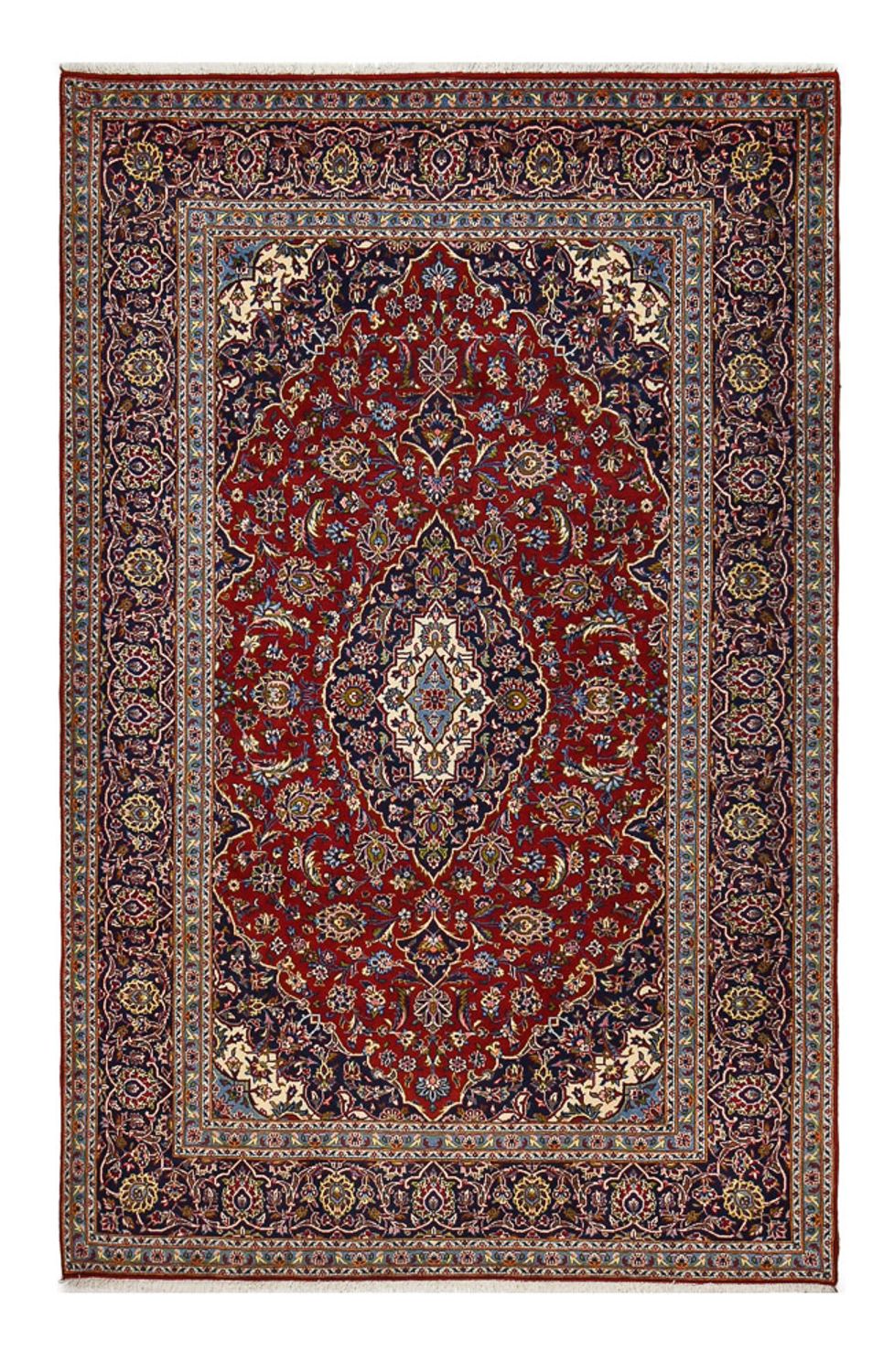 Alfombra persa - Keshan - 320 x 208 cm - rojo