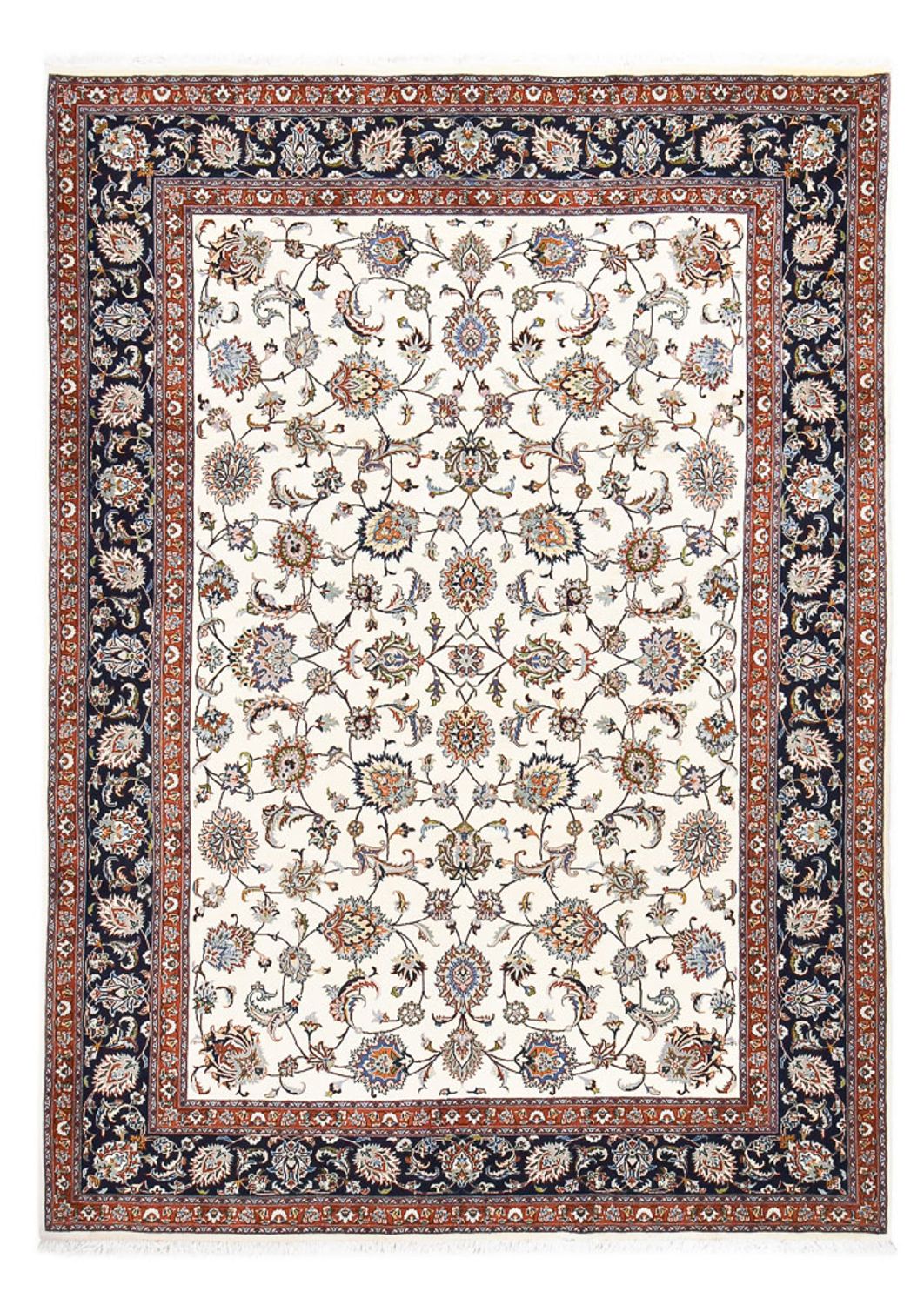 Alfombra persa - Clásica - Real - 340 x 245 cm - crema