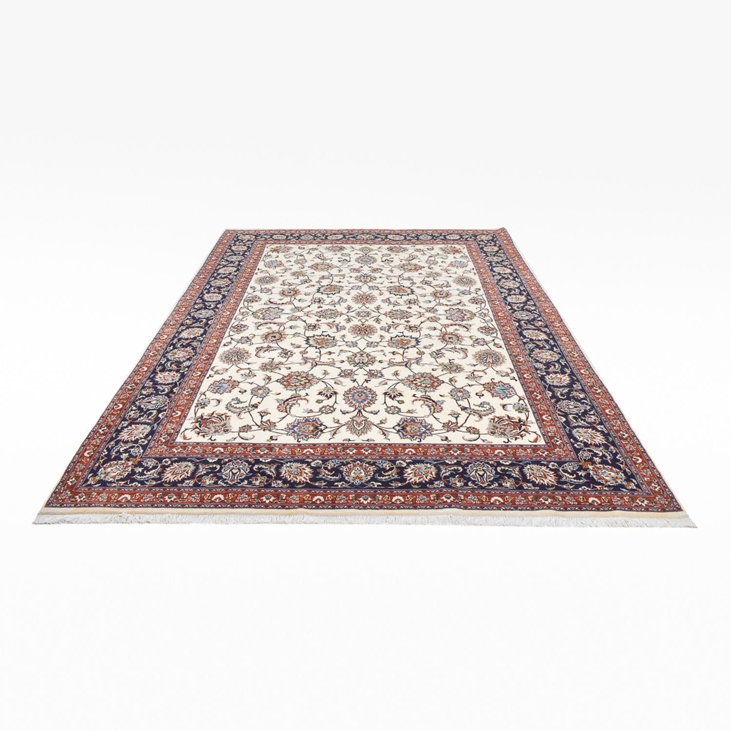 Alfombra persa - Clásica - Real - 340 x 245 cm - crema