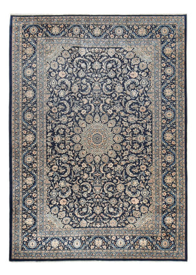 Alfombra persa - Clásica - 346 x 248 cm - azul oscuro
