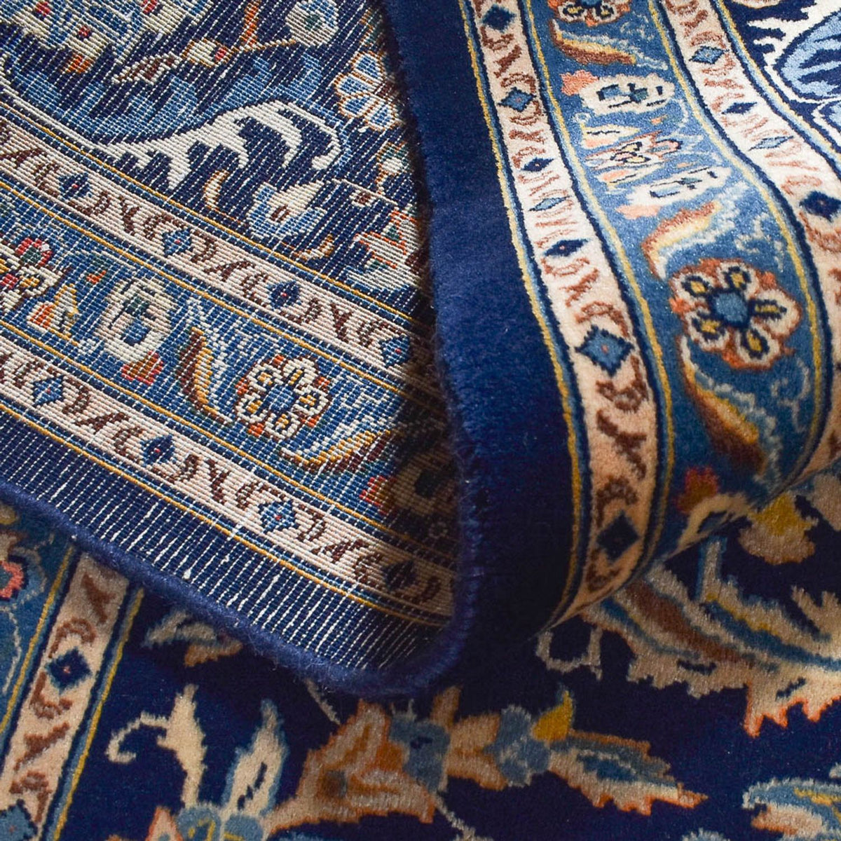 Alfombra persa - Clásica - 346 x 248 cm - azul oscuro