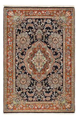 Alfombra Persa - Ghom - Royal - 208 x 137 cm - beige oscuro