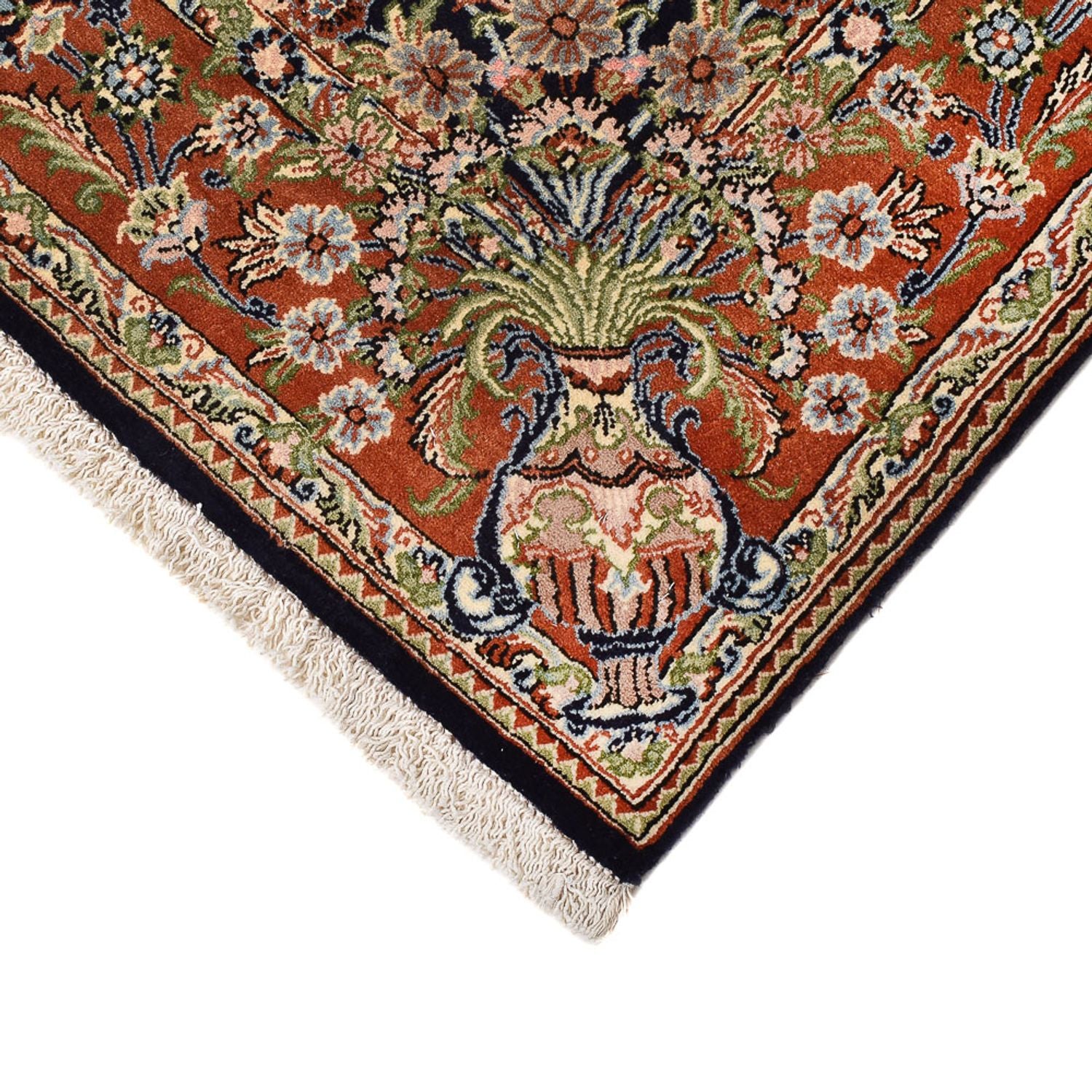 Alfombra Persa - Ghom - Royal - 208 x 137 cm - beige oscuro