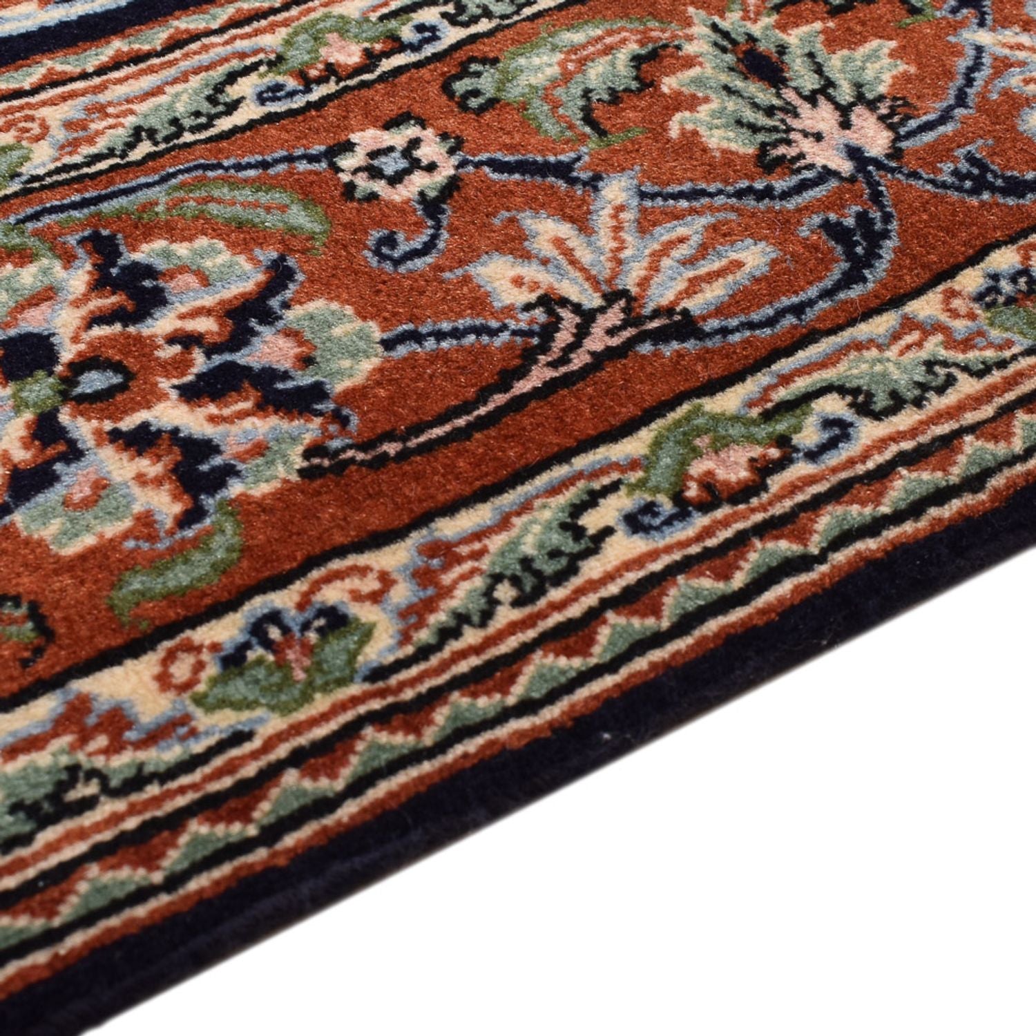 Alfombra Persa - Ghom - Royal - 208 x 137 cm - beige oscuro