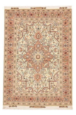 Alfombra Persa - Tabriz - Real - 151 x 106 cm - beige claro