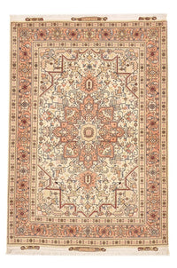 Alfombra Persa - Tabriz - Real - 151 x 106 cm - beige claro