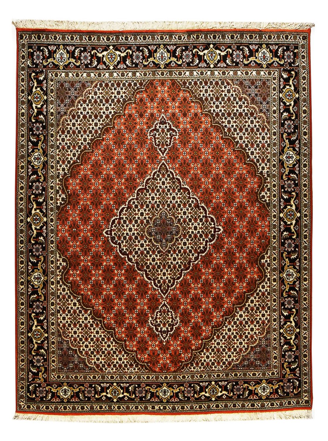 Alfombra Persa - Tabriz - Real - 194 x 153 cm - rojo