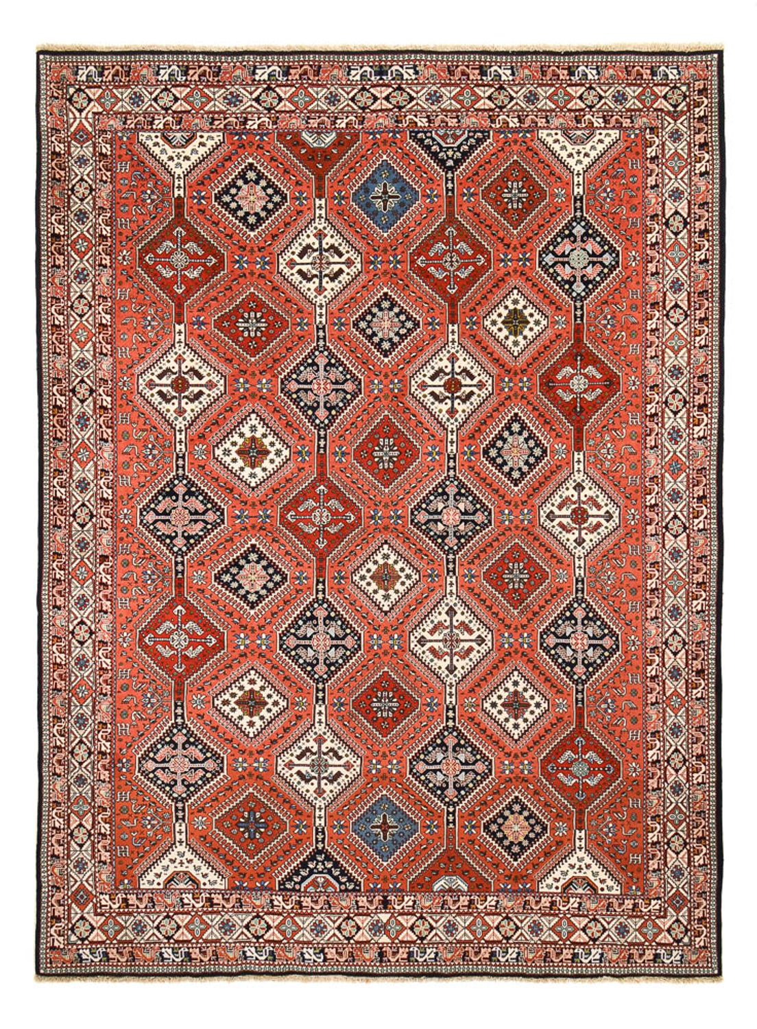 Alfombra persa - Nómada - 406 x 298 cm - rojo claro