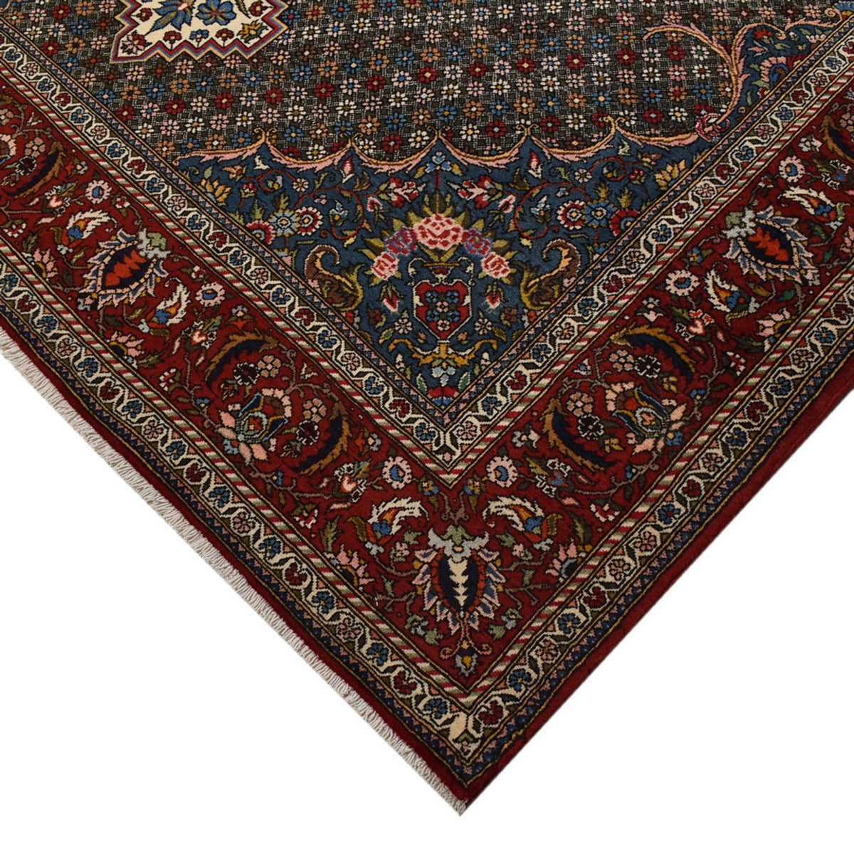 Alfombra persa - Nómada - 320 x 214 cm - azul oscuro