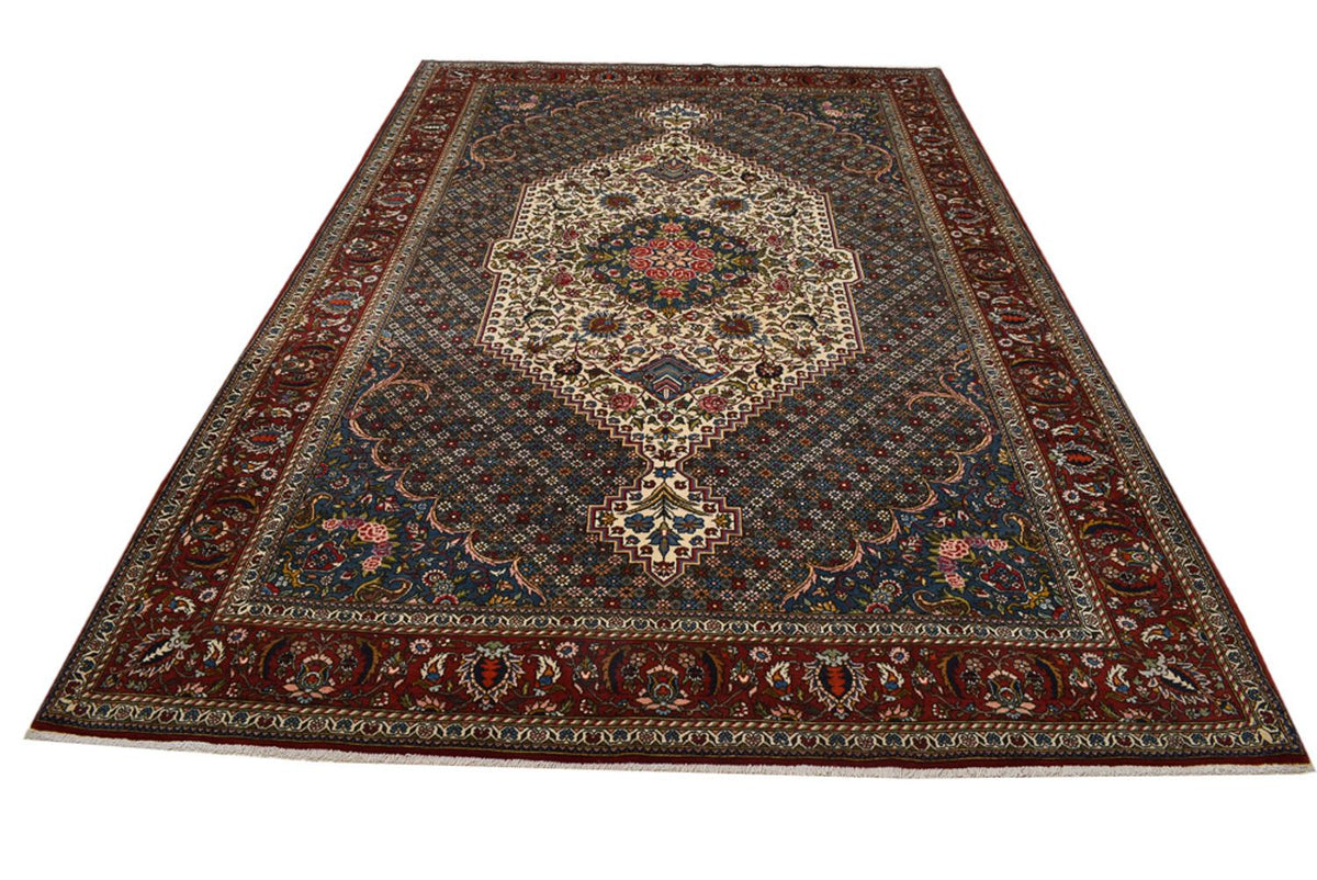 Alfombra persa - Nómada - 320 x 214 cm - azul oscuro