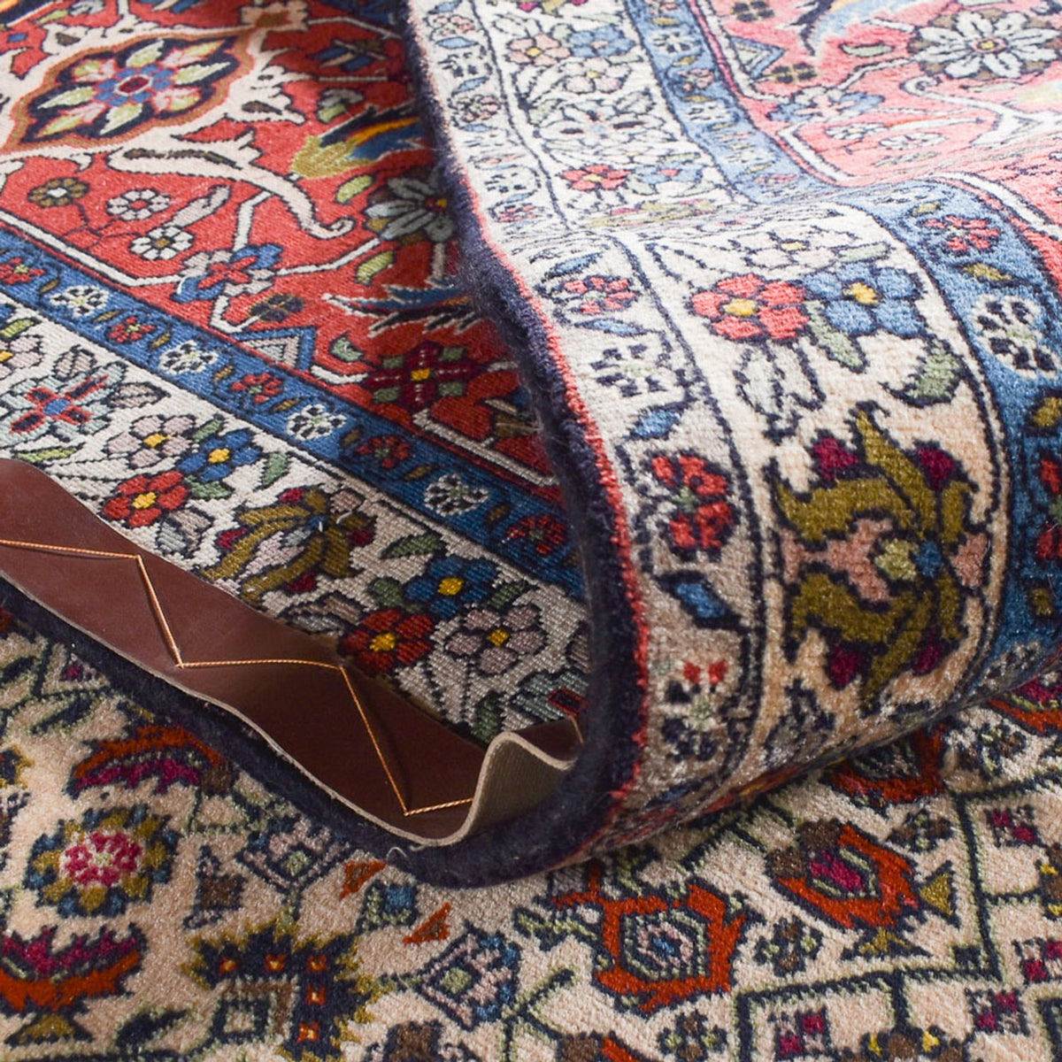 Alfombra persa - Bidjar cuadrado  - 400 x 400 cm - óxido