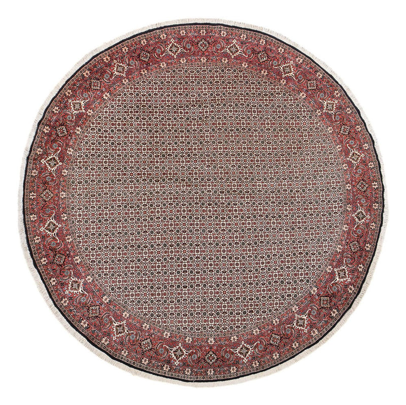 Alfombra persa - Bidjar redondo  - 300 x 300 cm - rojo claro