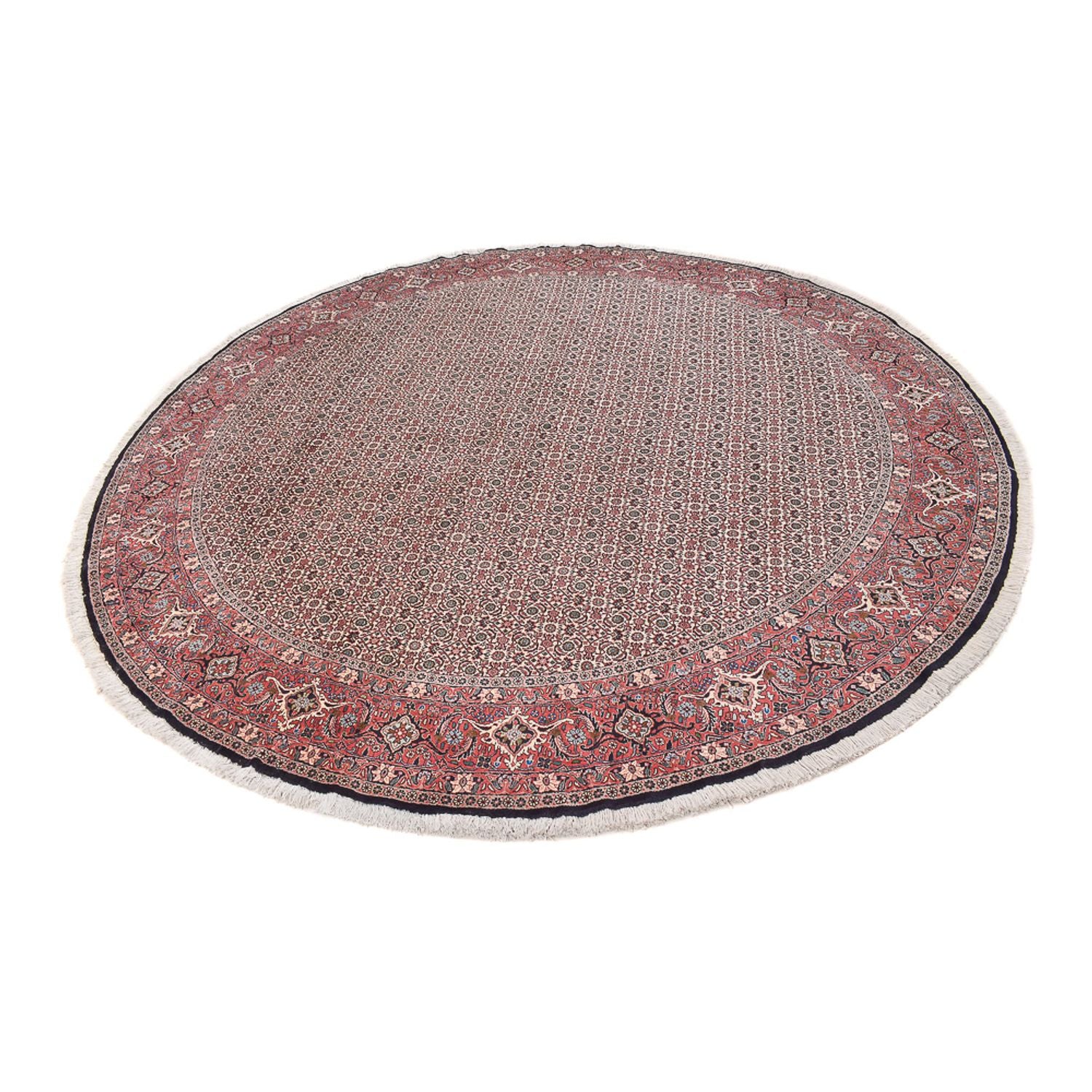 Alfombra persa - Bidjar redondo  - 300 x 300 cm - rojo claro