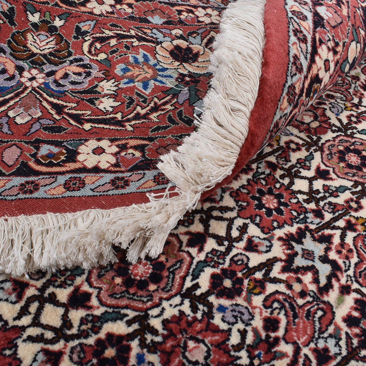 Alfombra persa - Bidjar redondo  - 305 x 305 cm - rojo claro