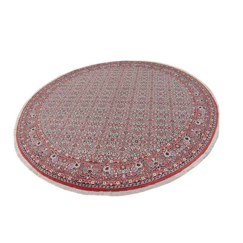 Alfombra persa - Bidjar redondo  - 305 x 305 cm - rojo claro