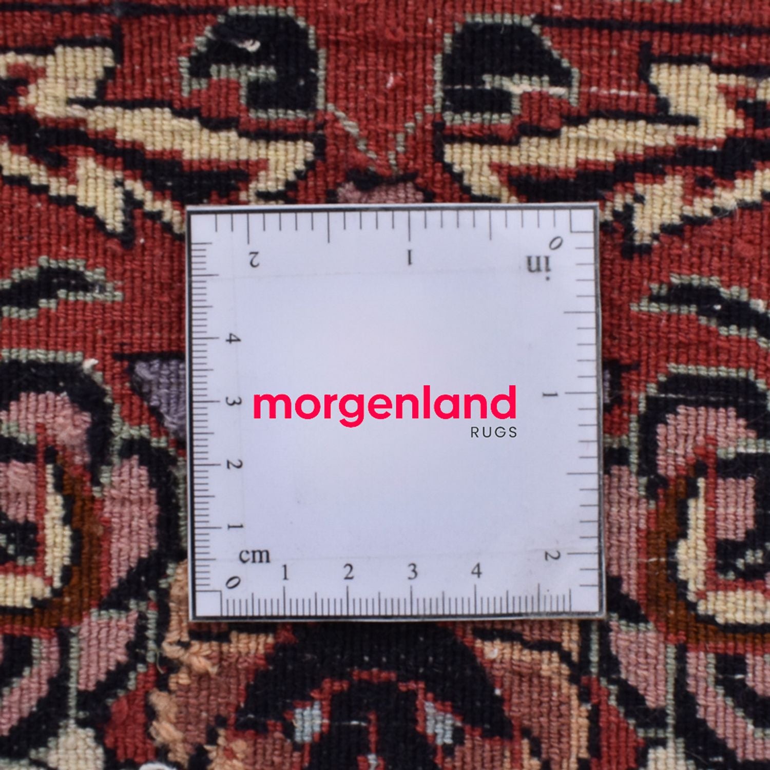Alfombra persa - Bidjar redondo  - 305 x 305 cm - rojo claro