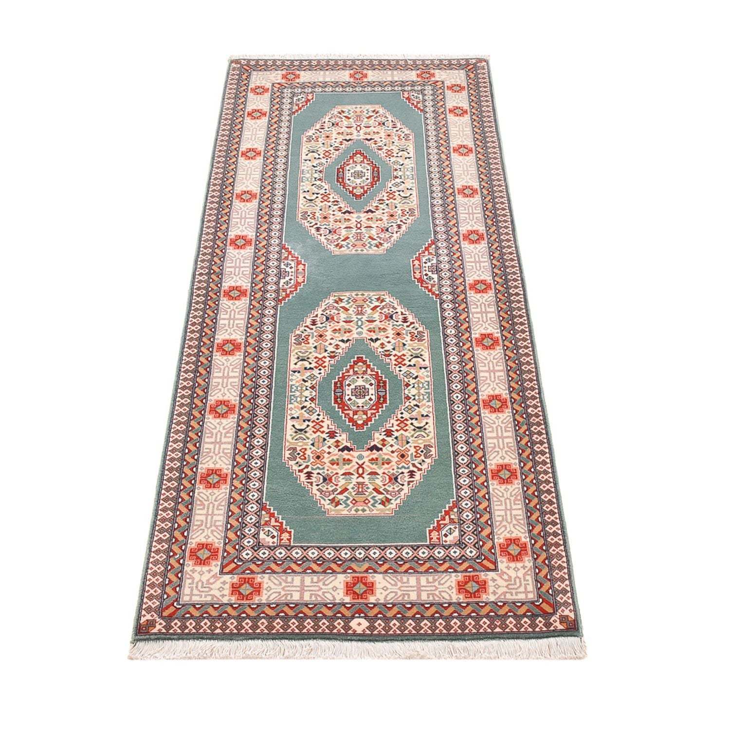 Alfombra de pasillo Alfombra Persa - Tabriz - Real - 190 x 75 cm - multicolor