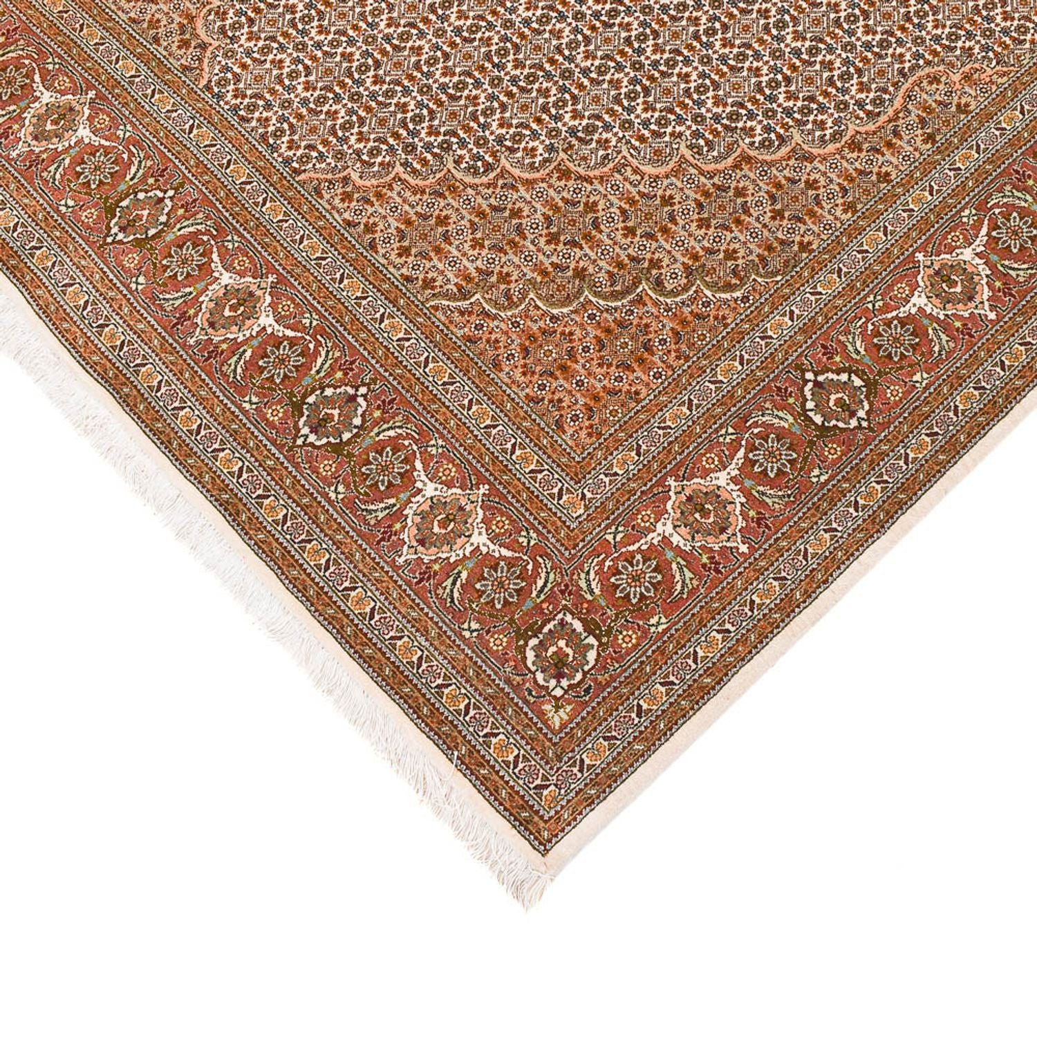 Alfombra de pasillo Alfombra Persa - Tabriz - Real - 405 x 153 cm - óxido