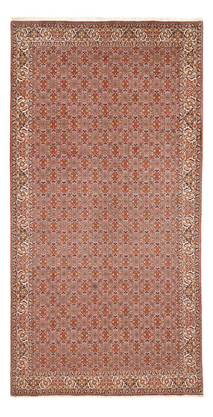Alfombra de pasillo Alfombra persa - Bidjar - 398 x 200 cm - óxido
