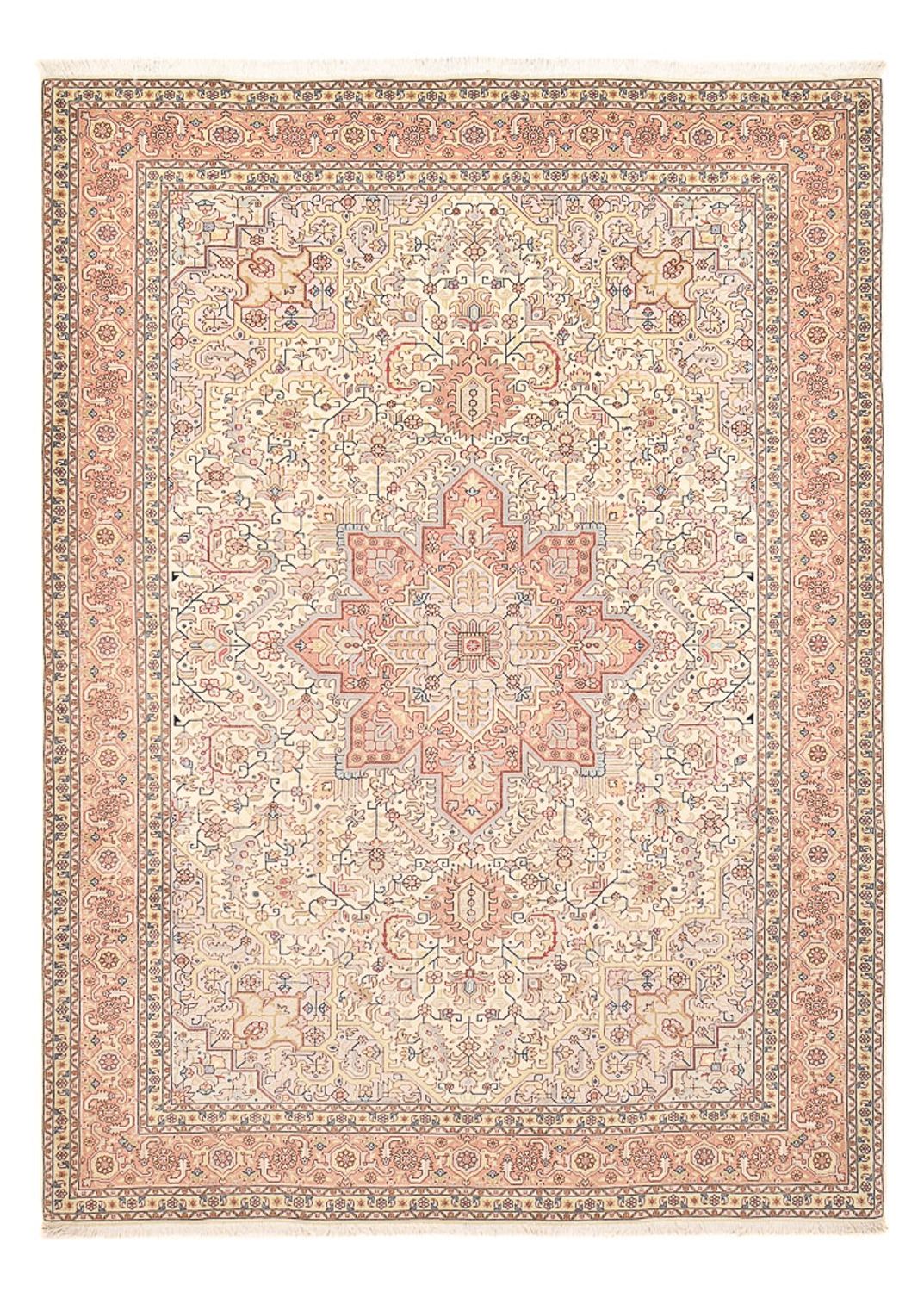 Alfombra Persa - Tabriz - Real - 292 x 205 cm - rojo claro