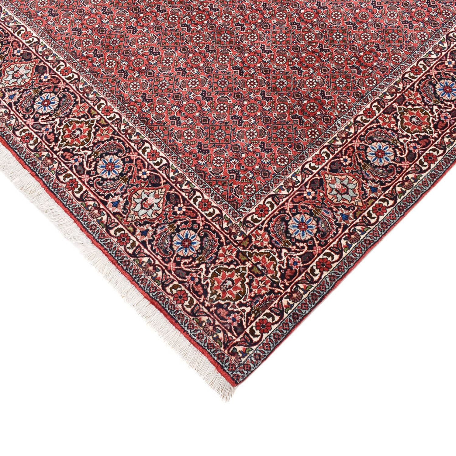 Alfombra de pasillo Alfombra persa - Bidjar - 395 x 202 cm - óxido