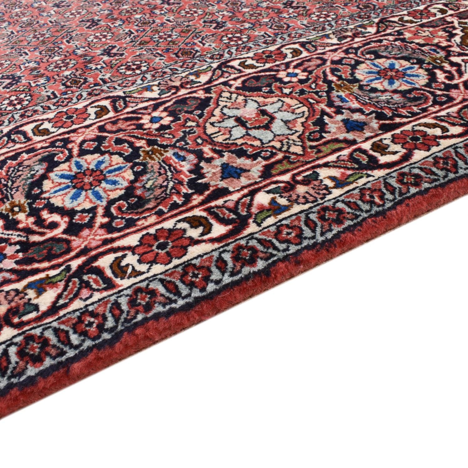 Alfombra de pasillo Alfombra persa - Bidjar - 395 x 202 cm - óxido