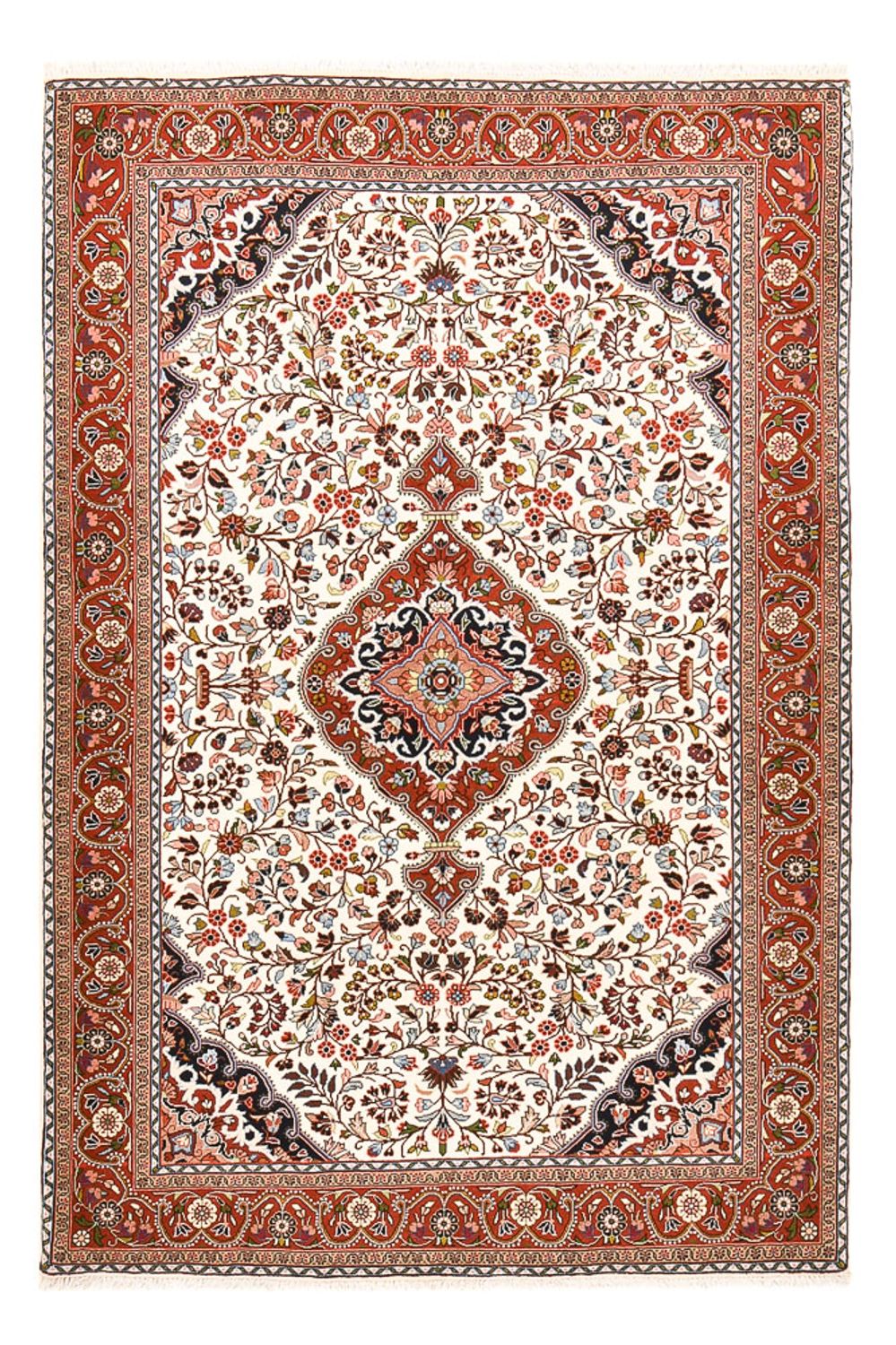 Alfombra persa - Nómada - 205 x 138 cm - crema