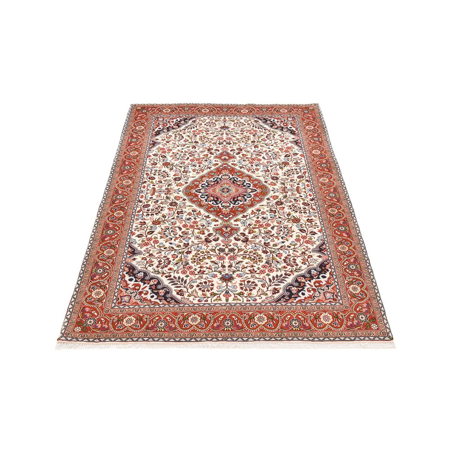 Alfombra persa - Nómada - 205 x 138 cm - crema