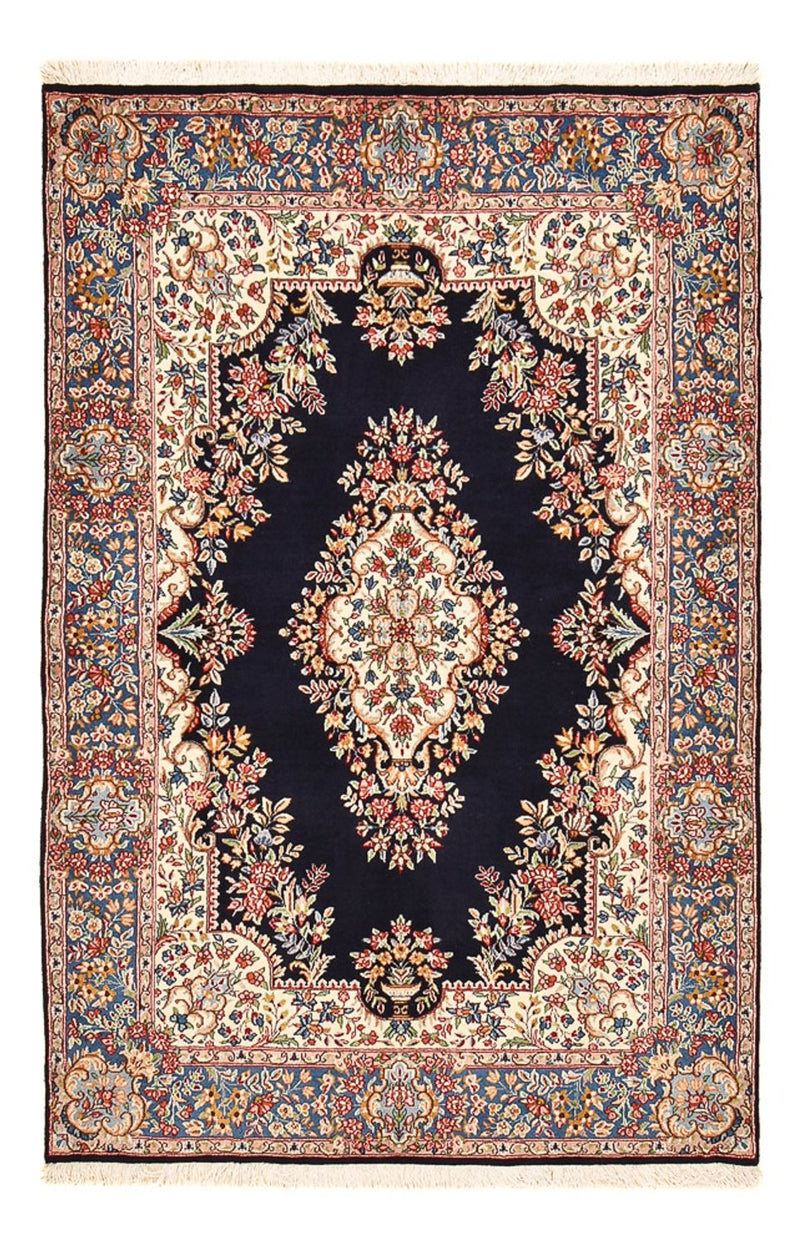Alfombra persa - Real - 200 x 130 cm - azul oscuro