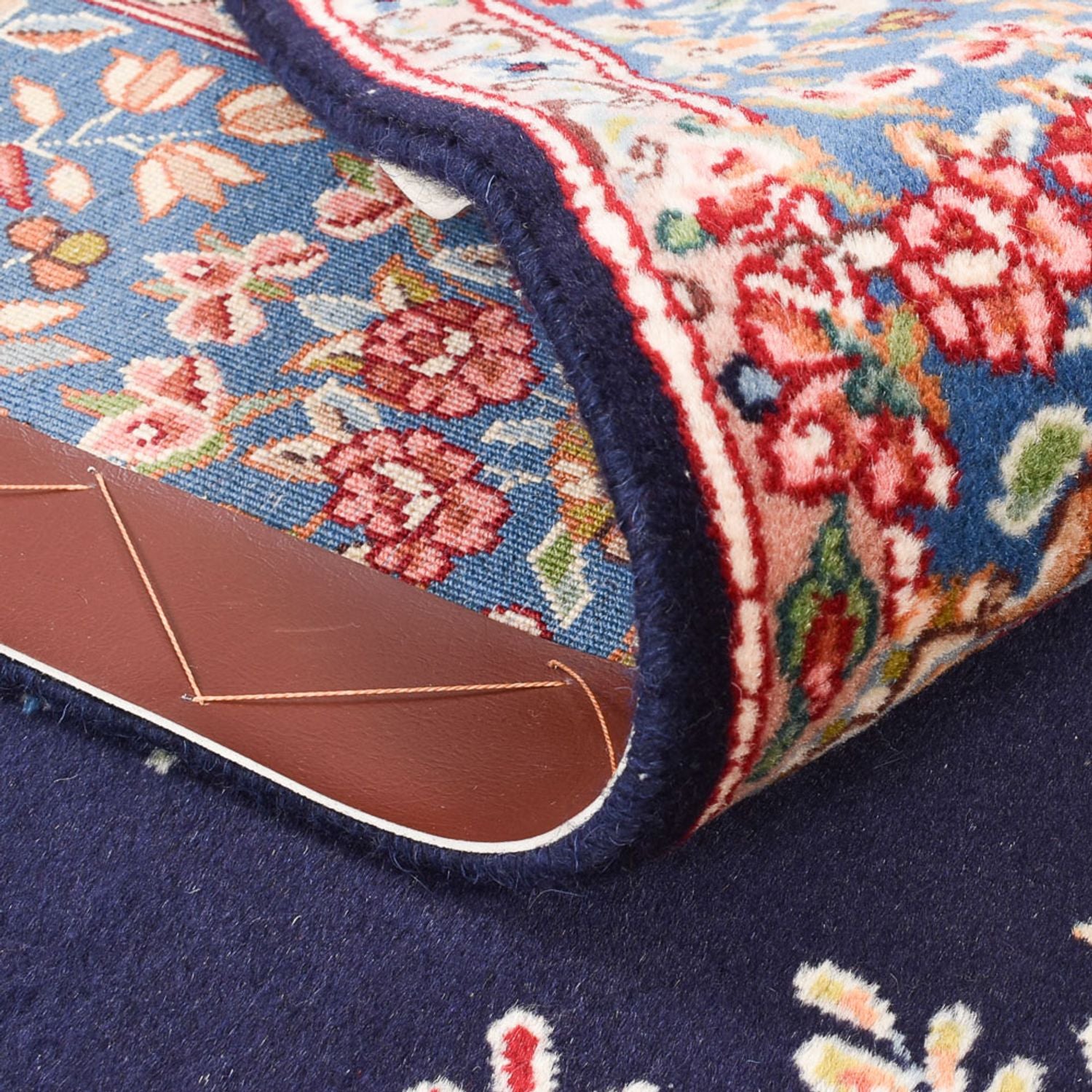 Alfombra persa - Real - 200 x 130 cm - azul oscuro