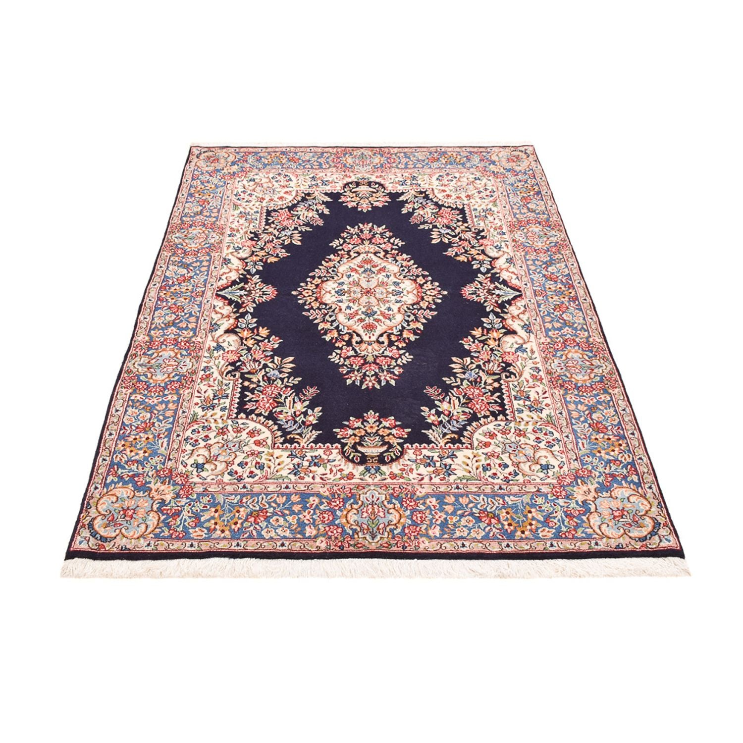 Alfombra persa - Real - 200 x 130 cm - azul oscuro
